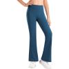 imageStelle Girls Flare Leggings High Waisted Yoga Pants Bootcut Dance Casual Pants Activewear Kids Bell BottomsOceanic