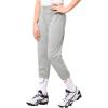 imageStelle Girls Softball Pants Youth Kids Baseball Pants Fastpitch Pants with Pockets Boys Tee BallLight Grey