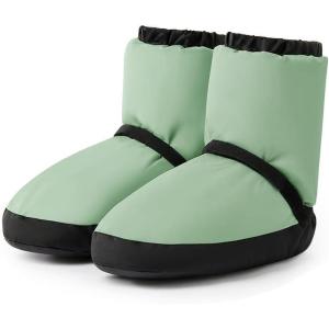 imageStelle Girls Ballet Warm Up Booties Dance Slipper Boots Ballerina Elastic Shoes001green
