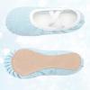 imageStelle Ballet Shoes for Girls Glitter  Metallic Faux Leather Ballet Slippers Dance Shoes for ToddlerLittleBig KidsBlue Glitter