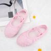 imageStelle Ballet Shoes for Girls Glitter  Metallic Faux Leather Ballet Slippers Dance Shoes for ToddlerLittleBig KidsDusty Pink