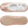 imageStelle Ballet Shoes for Girls Glitter  Metallic Faux Leather Ballet Slippers Dance Shoes for ToddlerLittleBig KidsGold