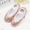imageStelle Ballet Shoes for Girls Glitter  Metallic Faux Leather Ballet Slippers Dance Shoes for ToddlerLittleBig KidsGold