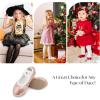 imageStelle Ballet Shoes for Girls Glitter  Metallic Faux Leather Ballet Slippers Dance Shoes for ToddlerLittleBig KidsGold