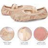 imageStelle Ballet Shoes for Girls Glitter  Metallic Faux Leather Ballet Slippers Dance Shoes for ToddlerLittleBig KidsGold Glitter