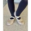 imageStelle Ballet Shoes for Girls Glitter  Metallic Faux Leather Ballet Slippers Dance Shoes for ToddlerLittleBig KidsGold Glitter