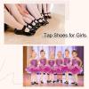 imageStelle Tap Shoes for Girls Toddler Boys PU Leather Dance ShoesToddlerLittle KidBig KidBlack