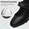 imageStelle Tap Shoes for Girls Toddler Boys PU Leather Dance ShoesToddlerLittle KidBig KidBlack Matte
