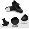 imageStelle Tap Shoes for Girls Toddler Boys PU Leather Dance ShoesToddlerLittle KidBig KidBlack Matte