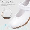 imageStelle Tap Shoes for Girls Toddler Boys PU Leather Dance ShoesToddlerLittle KidBig KidWhite