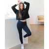 imageStelle Women Cropped Sweatshirts Cotton Crewneck Pullover Long Sleeve Crop Tops Sweat Shirts Casual Fall OutfitsBlack