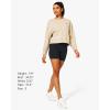 imageStelle Women Cropped Sweatshirts Cotton Crewneck Pullover Long Sleeve Crop Tops Sweat Shirts Casual Fall OutfitsLimestone