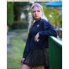 imageStelle Women Cropped Sweatshirts Cotton Crewneck Pullover Long Sleeve Crop Tops Sweat Shirts Casual Fall OutfitsNavy