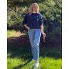 imageStelle Women Cropped Sweatshirts Cotton Crewneck Pullover Long Sleeve Crop Tops Sweat Shirts Casual Fall OutfitsNavy