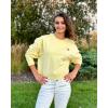 imageStelle Women Cropped Sweatshirts Cotton Crewneck Pullover Long Sleeve Crop Tops Sweat Shirts Casual Fall OutfitsPina Colada