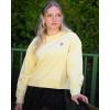 imageStelle Women Cropped Sweatshirts Cotton Crewneck Pullover Long Sleeve Crop Tops Sweat Shirts Casual Fall OutfitsPina Colada
