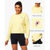 imageStelle Women Cropped Sweatshirts Cotton Crewneck Pullover Long Sleeve Crop Tops Sweat Shirts Casual Fall OutfitsPina Colada
