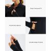 imageStelle Womens Zip Up Jackets Lightweight Athletic Running Jacket Workout Slim Fit Yoga Track Clothes with Thumb HolesBlack
