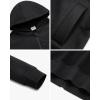 imageStelle Zip Up Hoodies for Women Fleece Jackets Long Sleeve Hooded Sweatshirts with Pockets Casual CoatBlack