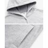 imageStelle Zip Up Hoodies for Women Fleece Jackets Long Sleeve Hooded Sweatshirts with Pockets Casual CoatLight Grey