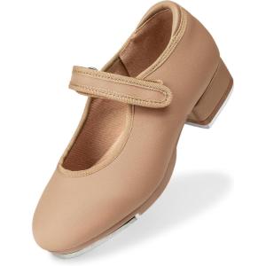 imageStelle Tap Shoes for Girls Toddler Boys PU Leather Dance ShoesToddlerLittle KidBig KidTan