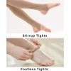 imageStelle Girls Women Stirrup Tights Ultra Soft Dance Tights for Ballet Gymnastics School ToddlerLittle KidBig KidWomen2 Pack Tan