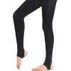imageStelle Girls Women Stirrup Tights Ultra Soft Dance Tights for Ballet Gymnastics School ToddlerLittle KidBig KidWomenBlack