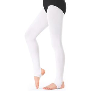 imageStelle Girls Women Stirrup Tights Ultra Soft Dance Tights for Ballet Gymnastics School ToddlerLittle KidBig KidWomenWhite