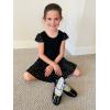 imageStelle Ballet Leotards for Girls Dance Leotard with Skirt Toddler Pink Ballet Outfit Ruffle Sleeve Kids Dance Dress1blackshiny Skirt