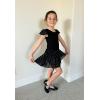 imageStelle Ballet Leotards for Girls Dance Leotard with Skirt Toddler Pink Ballet Outfit Ruffle Sleeve Kids Dance Dress1blackshiny Skirt