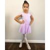 imageStelle Ballet Leotards for Girls Dance Leotard with Skirt Toddler Pink Ballet Outfit Ruffle Sleeve Kids Dance Dress1purpleshiny Skirt