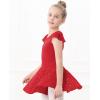 imageStelle Ballet Leotards for Girls Dance Leotard with Skirt Toddler Pink Ballet Outfit Ruffle Sleeve Kids Dance Dress1redshiny Skirt