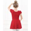 imageStelle Ballet Leotards for Girls Dance Leotard with Skirt Toddler Pink Ballet Outfit Ruffle Sleeve Kids Dance Dress1redshiny Skirt