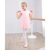 imageStelle Ballet Leotards for Girls Dance Leotard with Skirt Toddler Pink Ballet Outfit Ruffle Sleeve Kids Dance Dress2ballet Pink