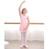 imageStelle Ballet Leotards for Girls Dance Leotard with Skirt Toddler Pink Ballet Outfit Ruffle Sleeve Kids Dance Dress2ballet Pink