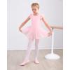 imageStelle Ballet Leotards for Girls Dance Leotard with Skirt Toddler Pink Ballet Outfit Ruffle Sleeve Kids Dance Dress2ballet Pink