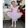 imageStelle Ballet Leotards for Girls Dance Leotard with Skirt Toddler Pink Ballet Outfit Ruffle Sleeve Kids Dance Dress2light Purple