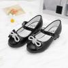 imageStelle Girls Dress Shoes Flower Girls Wedding Party Low Heels with Bow for Toddler and KidsBlack