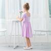 imageStelle Girls Dress Short Sleeve Toddler Skater Twirl A Line Solid Color Dress TShirt Dress for School Casual ValentinesA02lavender Without Pocket