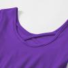 imageStelle Girls Dress Short Sleeve Toddler Skater Twirl A Line Solid Color Dress TShirt Dress for School Casual ValentinesA02purple Without Pocket