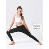 imageStelle Girls Fleece Lined Leggings Youth High Waist Warm Winter Athletic Yoga Pants with Hidden Pocket2packblack