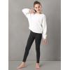 imageStelle Girls Fleece Lined Leggings Youth High Waist Warm Winter Athletic Yoga Pants with Hidden PocketBlack Fleece Lined