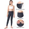 imageStelle Girls Fleece Lined Leggings Youth High Waist Warm Winter Athletic Yoga Pants with Hidden PocketCharcoal
