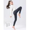 imageStelle Girls Fleece Lined Leggings Youth High Waist Warm Winter Athletic Yoga Pants with Hidden PocketCharcoal