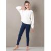imageStelle Girls Fleece Lined Leggings Youth High Waist Warm Winter Athletic Yoga Pants with Hidden PocketNavy