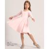 imageStelle Long Sleeve Girls Dress Toddler Fall Dresses Skater Twirl Cotton ALine Dress for School Casual HolidayPink