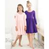 imageStelle Long Sleeve Girls Dress Toddler Fall Dresses Skater Twirl Cotton ALine Dress for School Casual HolidayPink