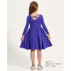 imageStelle Long Sleeve Girls Dress Toddler Fall Dresses Skater Twirl Cotton ALine Dress for School Casual HolidayRoyal Blue