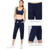 imageStelle Sweatpants for Women Drawstring Waist Jogger Pants with Pockets Yoga Athletic Workout Lounge Casual Pants 28quotNavytapered