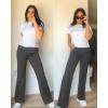 imageStelle Womens 30quot Bootcut Dress Pants Work Slacks with Pockets Stretchy High Waisted Business OfficeCharcoal